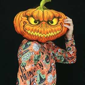 Подушки с фото: подушка Хеллоуин-Тыква_40х50